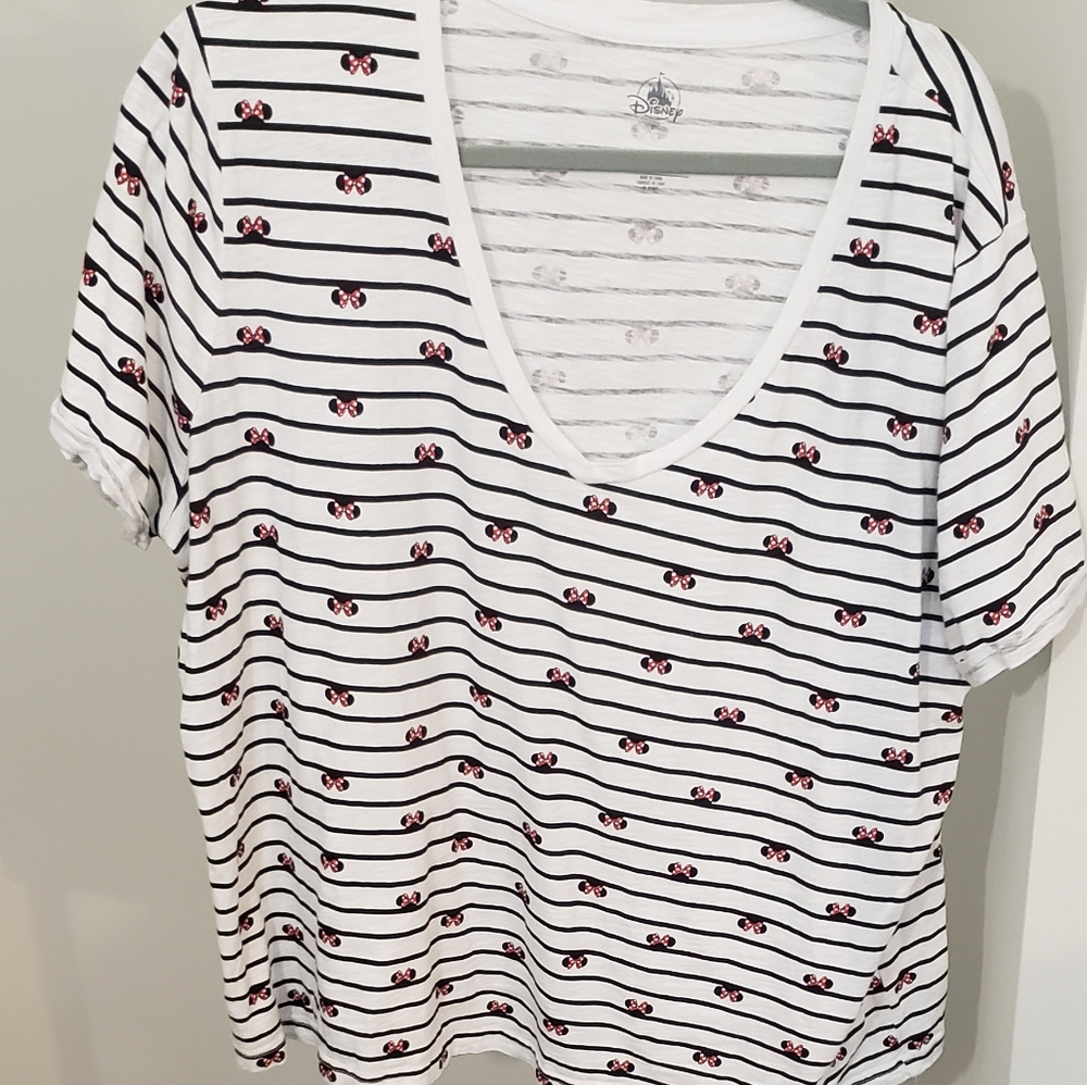 Fun Minnie Mouse Vneck Tshirt